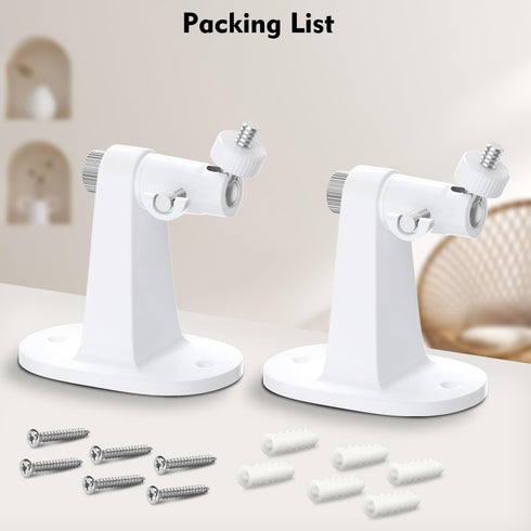 2Pack Adjustable Mount for Arlo Essential 2K Indoor/Outdoor(2nd Generation), for Arlo Pro 5S/Pro 4/Pro 3/Pro 2/Pro/Arlo Ultra2/Ultra/Arlo Essentia...