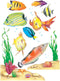 Eureka Classroom Decorations Window Clings, Fish Wall Decals, 14 Pc...