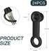 Pack-24 Car Disc Brake Lower Pump Oil Drain Screw Cap, Dustproof and Waterproof Rubber Sealing Cover, Brake Filler Port Grease Fitting Bleeder Cov...
