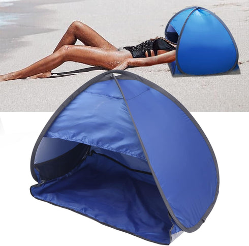 Beach Tent, Portable Beach Headrest Tent UV Sun Protection Headrest Tent for Outdoor Picnic Camping Hiking...