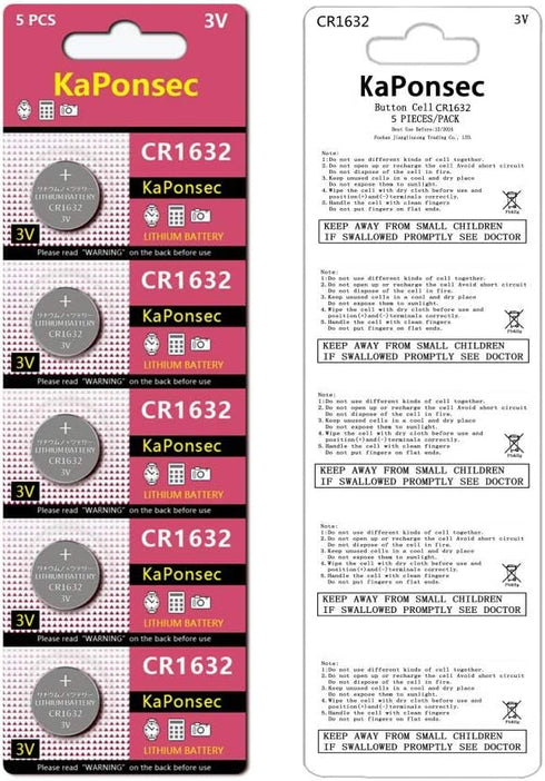 100Packs CR1632 3V Lithium Battery...