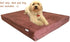 41''x27''x4'' Resistant Anti Slip Replacement Luxury Comfort Dog Bed Zippered Duvet Gusset Cover in Brown MicroSuede Fabric 100% Washable - Cover ...