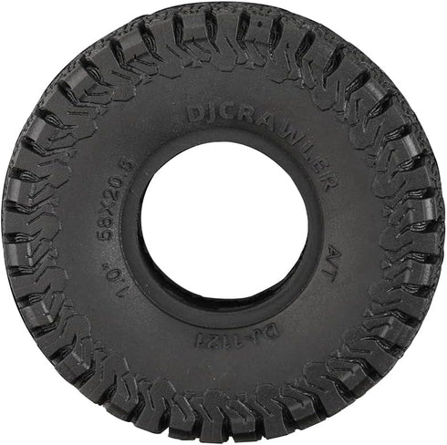 4PCS 1/24 1 inch All Terrain Rainforest Butyl Rubber Softer Version Tire with Liner Sponge for AXIAL SCX24 2021 Bronco, FMS FCX24, Jeep JT Gladiat...