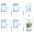 5 x 3.5 L Drip Irrigation Bags with Adjustable Flow Automatic Plant Irrigation System Home Sprinkler Device for Indoor and Outdoor (ZWDSB-1-1-5)...