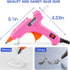 Mini Hot Glue Gun 30pcs Glue Stick Hot Glue Gun Set for Quick Fix Artist DIY Art Home 20w Pink...