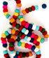 Colorful Felt Ball Pom Pom Garland | 9 Ft | Spring, Easter, Birthday, Christmas Decor | 100% Wool Felt | Boho Rainbow...