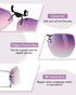 Weewooday 6 Pairs Polarized Polygon Style Clip On Sunglasses Flip Up Driving Clip on Glasses for Outdoors Indoors Men Women, 6 Colors...