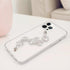 Bonitec Compatible with iPhone 12 Pro Max Case Clear Bracelet 3D Glitter Sparkle Bling Strap Luxury Shiny Crystal Rhinestone Diamond Silver Chain ...