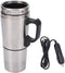 Acouto 12V Car Kettle 350Ml+150ML Stainless Steel Car Electric Heating Kettle Coffee Tea Travel Water Heating Cup...
