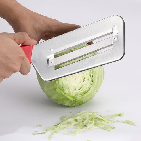 Cabbage Chopper Shredder, 2 Pack Cabbage Cutter Knife Kitchen Slicer Sauerkraut Cutter Coleslaw Grater, Sharp Stainless Steel Blades, Black & Red ...