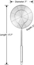 Hiware Solid Stainless Steel Spider Strainer Skimmer Ladle, Kitchen Utensils Wire Strainer Pasta Spoon, 7 Inch...