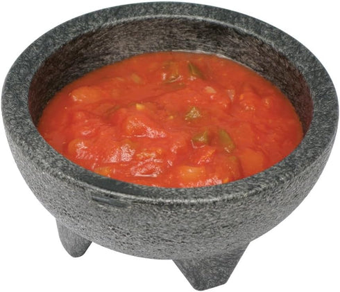 Winco Molcajete Salsa Bowls, 10-Ounce, Black, Medium...