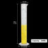 5Pack 250ml Plastic Graduated Cylinder, Transparent Measuring Cylinder Durable Lab Test Tube Flask, 2-Sided Measuring Lines Graduated Cylinder Bea...