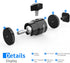 NEEWER Mini Ball Head with Cold Shoe & 1/4” Screw, 2 Pack, 360° Swivel 90° Tilt Ballhead Camera Mount Hot Shoe Adapter for Camera, Camcorder, Smar...