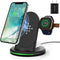 3 in 1 Charger for Fitbit Sense/Sense 2/Fitbit Versa 3/Versa 4,Wireless Charging Station Compatible for iPhone 13/14 Pro Max/12/11/8, for Samsung ...