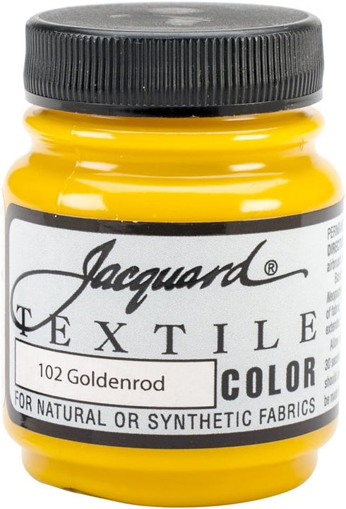 Jacquard Fabric Paint 2.25 Oz Goldenrod for Clothes, Furniture Upholstery, Shoes or Tote Bags...