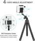 Phone Tripod, Flexible Tripod, Upgrade 4-Axis Angle Adjustment, Unique 360° Rotating Holder, Sturdy Octopus-Style Legs, and Wireless Remote Shutte...