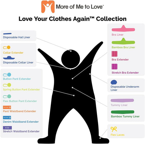 More of Me to Love Cotton and Viscose Blend Tummy Liner (3-Pack) (Large, White)...