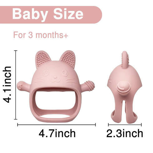 Baby Teething Toys, No Drop Teething Toys for Babies 0-6 Months, Baby Chew Toys for Teething Relief, Hand Teethers for Babies, Great Baby Shower G...