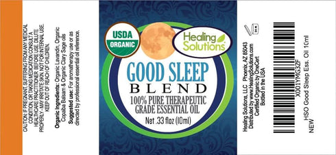 Healing Solutions Good Sleep Blend Essential Oil - 100% Pure Grade - 120ml - Aromatherapy Oil for Relaxation...