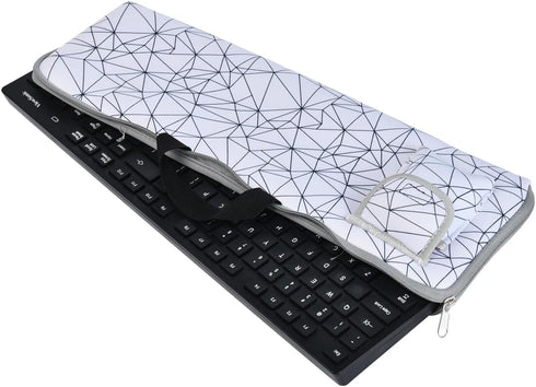 Keyboard Case Neoprene Keyboard Sleeve Portable Carrying Case with Mouse Bag Suitable for Logitech MK270 Wireless Keyboard and Mouse Combo-Wireles...