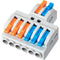 GKEEMARS 10 Pcs Lever Wire Connectors, Quick Wiring Cable Connector Push-in Conductor Terminal Block (2 in 6 Out)...