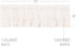 Simple Life Flax Antique White Farmhouse 16"x72" Valance Rod Pocket Cotton Linen Blend Solid Color Hanging Loops Kitchen Window Curtains...