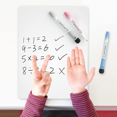 Nicpro 12 x 16 inches Lapboard Small Dry Erase Lap Board Double Sided with 3 Water-Based Pens Learning Mini Whiteboard Portable for Kid Student an...