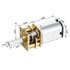 uxcell Micro Speed Reduction Motor DC 6V 200RPM with Full Metal Gearbox 0.18A Electric Gear Box Motor with 2 Terminals for DIY RC...