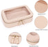 Clear Makeup Bag Travel Case Portable transparent Cosmetic Bag Case Clear Travel Toiletry Makeup Bag for Car with Zipper for Women (A/Pink-1, M)...