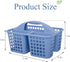 Cleaning caddy bucket Plastic Storage Shower Caddy Basket with Handle for Garden, Cleaning Supplies, Dark blue...