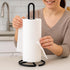 Creative Home Heavy Duty Iron Wire Paper Towel Holder Kitchen Towel Stand for Kitchen Countertop Dining Table, 4.8" Diam. x 11.8" H, Black Powder ...