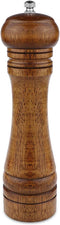 Pepper Grinder - 8 inch Pepper Mill Oak Wooden Pepper Mill Grinder Refillable Grinder Pepper with Ceramic Grinding Mechanism Adjustable Coarse to ...