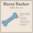 Harry Barker Rubber Balls and Rubber Chew Stick, Rubber Bone for Dogs - Medium Bone...
