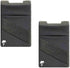 LIFESTYLE DESIGNS The StickyWallet – Premium Spandex Stick-on Phone Wallet Card Holder for any Case – Unique Double Pocket Design + Finger Strap (...