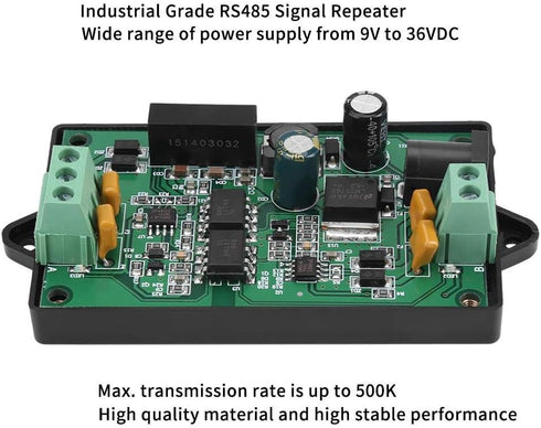 RS-485 Repeater, Repeater Industrial Grade Amplifier Isolated Converter Used for Attendance Machine, IC Card Charging System, Automation Control...