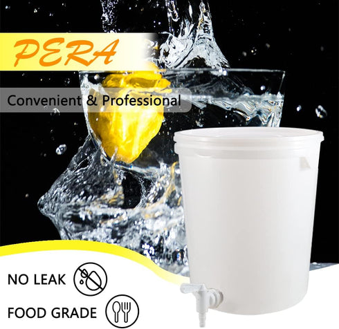 PERA 4 Pack Bottling Bucket Plastic Spigot, Replacement Spigot for Beer or Soda Homebrewing...
