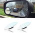 Car Blind Spot Mirror, 2" Round HD Glass Frameless Convex Rear View Mirror with wide angle Adjustable Stick for Cars SUV and Trucks, Pack of 2 (Ro...