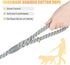 5 FT Dog Leash Handmade Braided Rope Dog Leash for Small Medium and Large Dogs, Grey...
