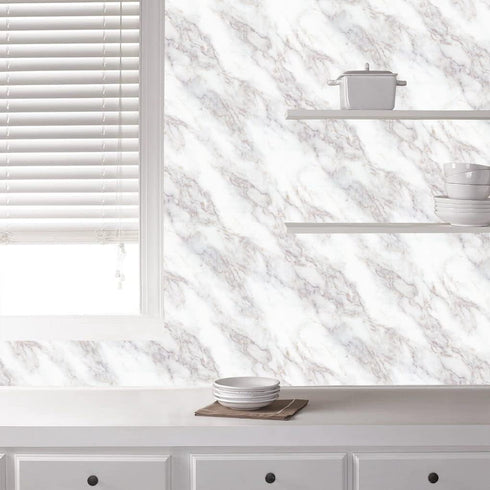 Arthome Marble Contact Paper Peel and Stick Wallpaper 17''x120'' Self Adhesive Decorative Vinyl Film Waterproof for Table,Countertop,Cabinet,Shelf...