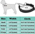 Martingale Dog Collar with Stainless Steel Chain, Adjustable Soft Padded Nylon Reflective Collar, No Pull Heavy Duty Chain Walking Training Collla...
