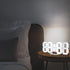 EDUP HOME 3D LED Digital Wall Clock/Desk Alarm Clock with Remote Control for Kitchen Bedroom Office, 9.7" LED Night Light Decor Clock Adjust Brigh...