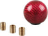 RYANSTAR Carbon Fiber Shift Knob Gear Shifter Knobs with 3 Adapters Round Ball Stick Shifter Level Red...