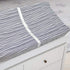 American Baby Company 2 Pack Printed 100% Cotton Knit Fitted Contoured Changing Table Pad Cover - Compatible with Mika Micky Bassinet, Gray Stripe...