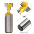Saiper 1/2 Inch Shank Keyhole Router Bit Set T-Slot Woodworking Grooving Router Bits (3/8 & 1/2 Inch Blade Diameter) Slotting Milling Cutter for P...