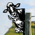 Metal Peeping Cow | Donkey | Duck | Wall Art Decor, Funny Animal Metal Sign, Cutout Sign Metal Art for Farm, Outdoor Garden, Yard Gift...