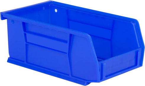 Hudson Exchange 7-1/2" x 4" x 3" Plastic Stackable Storage Bin and Hanging Container (Blue)...