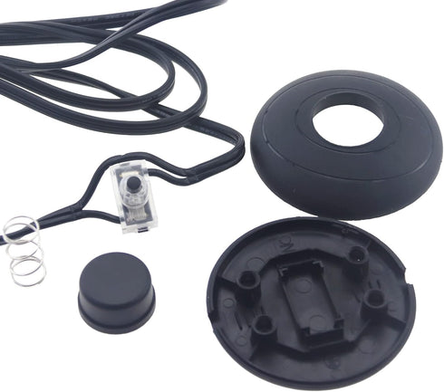Rextin 2 pcs Light Cord with Foot Switch 1.8m / 5.9FT Lamp Cord Stripped Ends,Lamp Cord with Foot Pedal Switch and Plug Replacement for Wire DIY a...