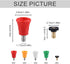 5pcs Pressure Washer Nozzle Guard, Pressure Washer Spray Gun Nozzle Tips Set Pressure Washing Nozzle Holder High Power Washer Nozzle Rubber Tip wi...