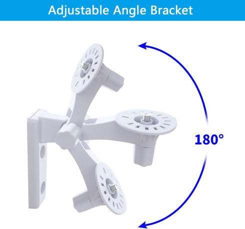 Wall Mount Compatible with TP-Link Tapo C210/ C200 and Kasa Indoor Pan EC70/ EC71/ KC410S, Adjustable Angles Bracket 180 Degree Rotation Easy to I...
